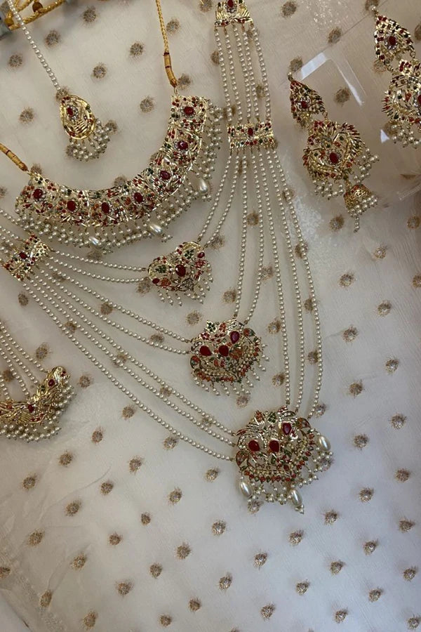 Designer Rangoli Ratna Jewel Necklace set